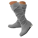 Women's Wide Calf Knee High Boots, Suede Tall Riding...