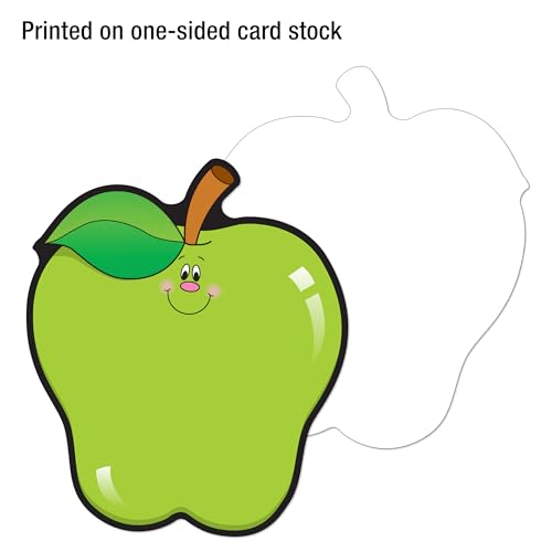 Image of Carson Dellosa 36-Piece Red, Green and Yellow Fall Apple Bulletin Board Cutouts, Apple Cutouts for Bulletin Board, Fall Classroom Cutouts, Fall Classroom Decor