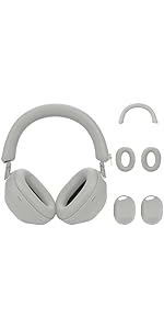 【美品】SONY WH-1000XM6 ホワイト ケース Amazon.com: 3-Pack Soft Silicone Case Covers for Sony WH