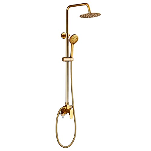 Ensemble de douche mural noir avec pommeau 20 cm et douchette - 2
