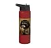 Raccoon With Bob Haircut Drinking Iced Coffee Trash Panda Stainless Steel Insulated Water Bottle