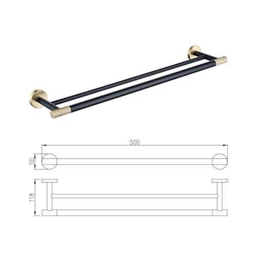 Porte-papier hygiénique et ensemble brushgold noir pour rénover une suite parentale - 4