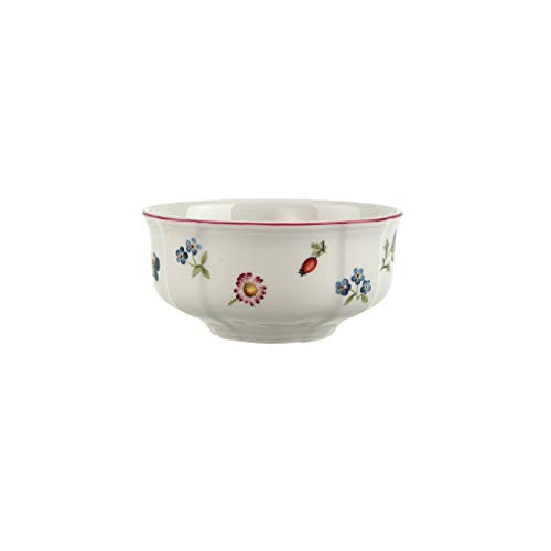Villeroy & Boch – Petite Fleur Coppetta Macedonia Bianco, Lavabile in Lavastoviglie, Adatto per Microonde, Scodella, Ciotola per Zuppa, Stoviglie, Porcellana Premium