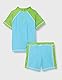Playshoes Unisex Kinder Uv-schutz Bade-set Zweiteilig Schwimmshirt Badeshorts Badebekleidung, Dino, 110-116 EU