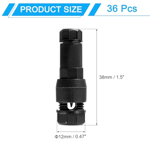 Conector cable bajo voltaje impermeable PATIKIL luces paisaje exterior 36 uds 3