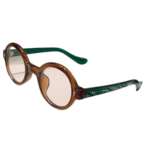 Lunettes rondes anti-lumière bleue femme avec monture de repos anti-fatigue