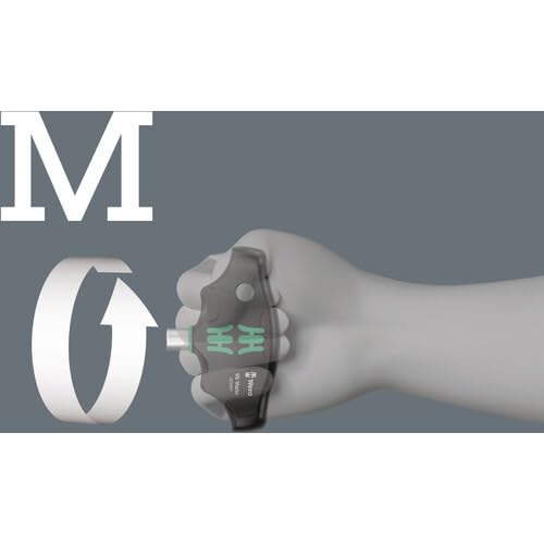Wera '05023400001 95 Vario Quergriff-Handhalter für Vario-Klingen, 6.0 x 60 mm