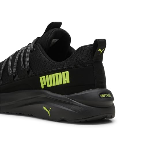 PUMA Puma Mens Softride One4all Cross Trainer, Puma Mens Black-Lime Pow-Cool Dark Gray, 10