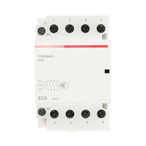 Contacteur AC 220V monophasé 63A avec 4NO pour circuit électrique de commande