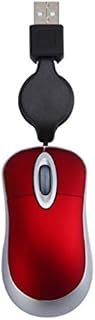 Lovely Mini Wired Mouse Retractable USB Cable Ergonomic Office Computer PC Laptop Gaming Mice