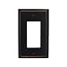 Amerelle 75RVB Madison 1 Rocker Wallplate, Aged Bronze