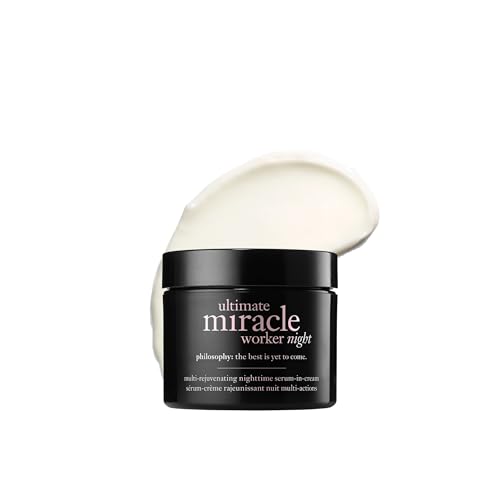 ultimate miracle worker multi-rejuvenating nighttime serum-in-cream face moisturizer - with retinol - targets all major signs of aging including fine lines & wrinkles - 2 fl oz