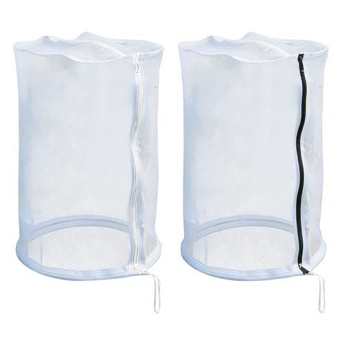 Cúpula de protección vegetal - Barrera de red para plantas, paquete de 2 unidades de protección de tomates y plantas, cubierta antiplagas y pájaros, accesorios de jardín reutilizables para patio