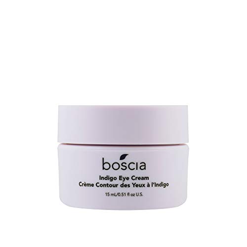 boscia Indigo Eye Cream - Vegan, Cruelty-Free, Natural and Clean Skincare | Wild Indigo Brightening and Color-Correcting Under Eye Cream, 0.51 Fl oz