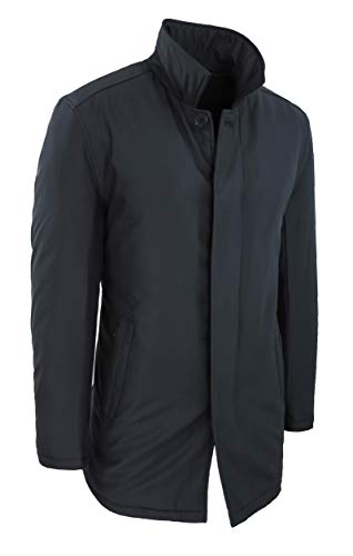 Chaqueta parka de hombre contra el frío invernal abrigo informal negro Evoga #A1 XXXL 3