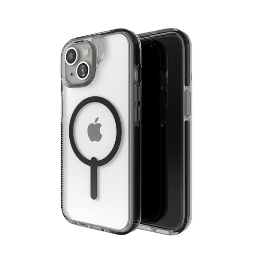 Image of ZAGG Santa Cruz Snap iPhone 15 /14 /13 Case - MagSafe Phone Case, Drop Protection (13ft /4m), Durable Graphene, Anti-Yellowing, and Scratch-Resistant Phone Case, Black