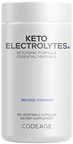 Codeage Keto Electrolytes Supplement – Vegan Electrolyte Tablets ...