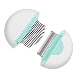 BESTonZON Cat Grooming Comb Brush Cat Hair Brush for Shedding Cleaning Comfortable Non Slip Handle for Long Haired Cats Portable Design