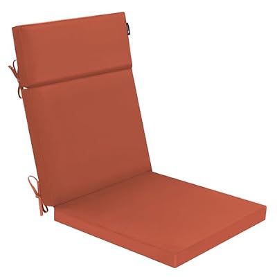Favoyard Outdoor Chair Cushion 21 x 20 x 2 Inch Waterproof & Color Fade Resistant High Back Patio Furniture Cushion Replacement with Removable Cover, Ties and Hidden Zipper for Outdoor Dining Chairs