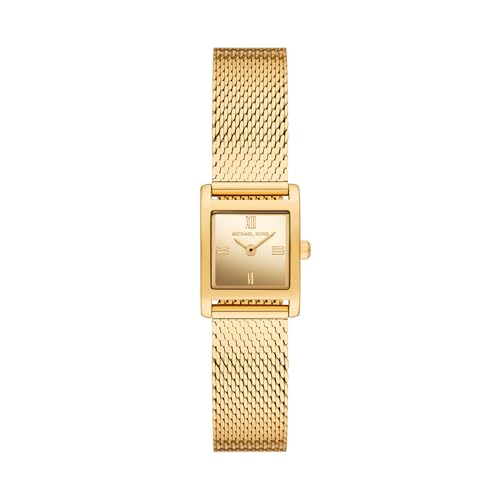 Michael Kors Women's Petite Georgie Stainless Steel Casual Watch, MK4959, Gold, 19 mm