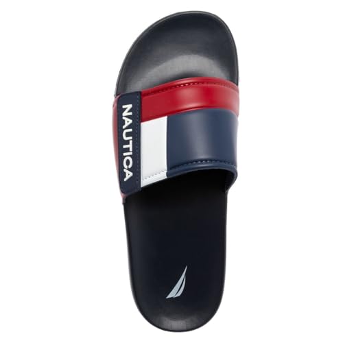 Image of Nautica Men's Athletic Slide Sandal, Adjustable Straps, Comfort Slip-On
