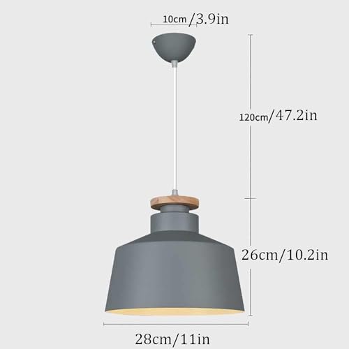 Lustre moderne en métal avec suspension réglable et base E27 pour éclairage chic
