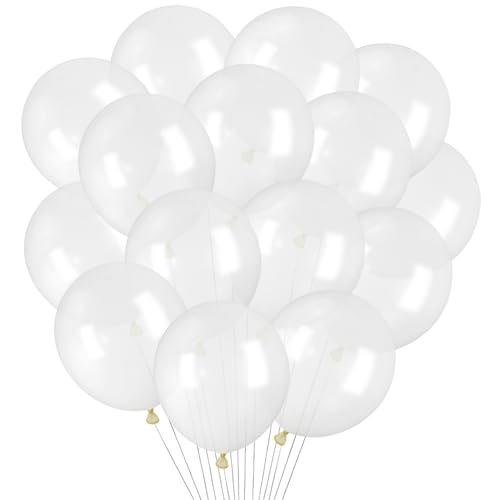 ASIYUHY 100 Pezzi Palloncini Trasparenti Mini Palloncini in Lattice Trasparenti da 5 Pollici Palloncini per Piccole Feste per Baby Shower Feste di Compleanno Matrimoni Fidanzamento Anniversario Decor