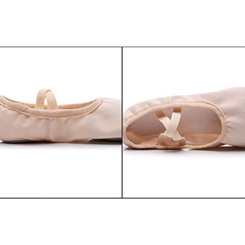 Healifty 1 par de sapatos de balé de couro PU de tecido de balé sola completa sapatos de dança sapat