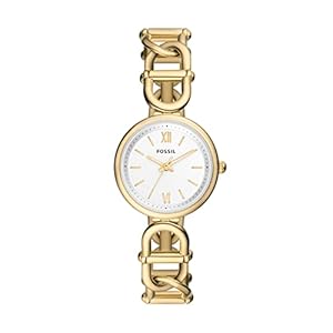 Fossil Carlie Women’s Watch with Stainless Steel Bracelet or Genuine Leather Band