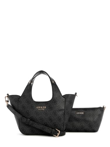 Sac Cabas Guess Calista 2 in 1 Mini Tote Coal Logo Chic