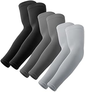 UV Sun Protection Compression Arm Sleeves - Tattoo Cover Up - Cooling Athletic Sports Sleeve for Football, Golf & Volleyball