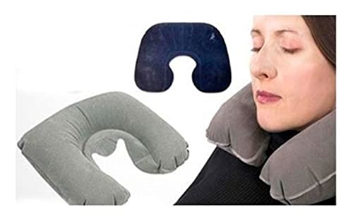 Travesseiro De Viagem Almofada Inflável Pescoço Impermeável Envio Imediato