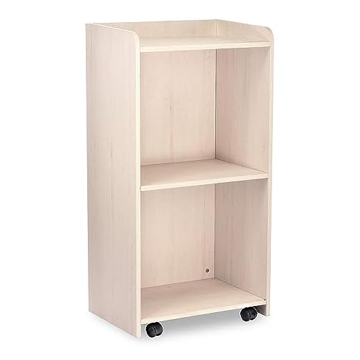 Adir Hostess Stand with Wheels - Portable Presentation Podium, Pulpits Lectern Desk with Spacious Shelves for Churches, Restaurants, and Classrooms (White)