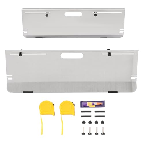 ECOTRIC 2-Pack Toe Plates Wheel DIY Alignment Tool 4 Probes Angle Adjustment Toe Plates W/Double Tape Measures Conversion 4 Alignment Rods and Magnetic Slots Chart Aluminum