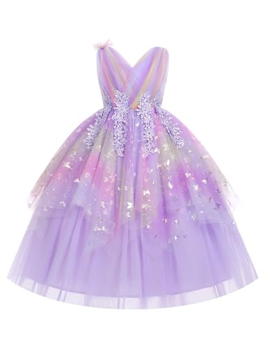 Robe de demoiselle d'honneur pour mariage et robe de soirée en tulle pour fille