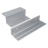 Visionis LZ1200 L and Z Bracket for 1200lbs Electromagnetic Lock for Inswinging Door Access Control Maglock