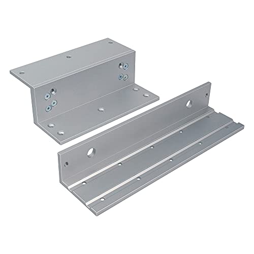 Visionis LZ1200 L and Z Bracket for 1200lbs Electromagnetic Lock for Inswinging Door Access Control Maglock