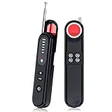 Detector de Camaras y Microfonos Ocultos, Escáner Señal Inalámbrico Bug Tracker Detector para Oficina Hogar Viajes