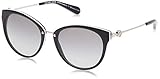 BLACK WHITE/GREY SHADED Michael Kors 0MK6040 Gafas, Black/White 312911, 55 Unisex-Adulto