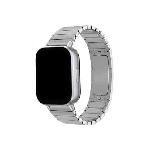 22mm �X�e�����X�X�`�[�� �r���v�X�g���b�v Re d m i Watch 5 Active/Lite�p (�V���o�[�A22mm)