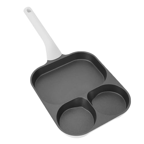 WGFOIP Nonstick 3 Cup Egg Frying Pan with Safe Tilt Opening for Quick Cooking for Breakfast Lovers Ti Alloy