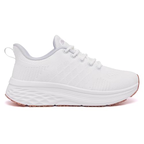 Image of AVW Womens Non Slip Work Shoes Water Resistant Walking Sneakers Food Service Chef Kitchen Shoes