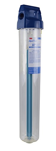 3M Aqua-Pure Whole House Standard Diameter Water Filter Transparent Plastic Housing AP102T, 5530008