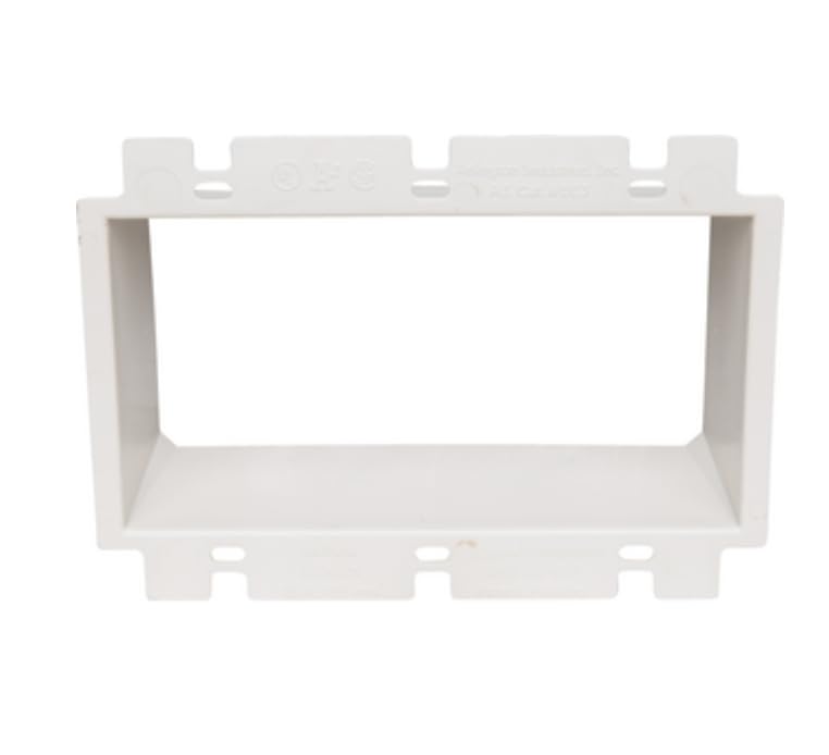 Miniatura 2 de Extensor de caja eléctrica Anillo de extensión de 3 bandas de plástico hasta 1 12 "extensión de descarga (paquete de 1)