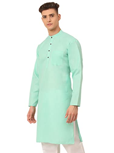 Image of Jompers Men's Cotton Ethnic Solid Kurta.