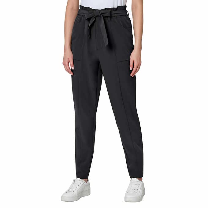 Womens Tie-Front Pant Black