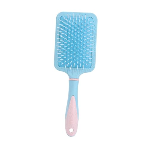 Veemoon Peigne Large pour Boucles Paille de Blé Brosse Palette Légère et Portable pour Chevelu Démêlage Doux des Cheveux Bouclés Voyage et Activités Extérieures Couleur Bleu
