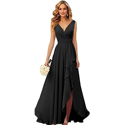 PINMJEE Long A-Line Black Dress Cover