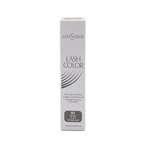 Levissime LASH Color 01 Negro 15 ml, Único, Estándar