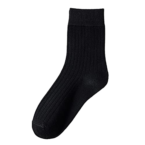 Calcetines para diabéticos Calcetines de tubo medio para hombre Calcetines de algodón clásicos, casuales y cómodos Calcetines cálidos para hombre, Negro , Talla única